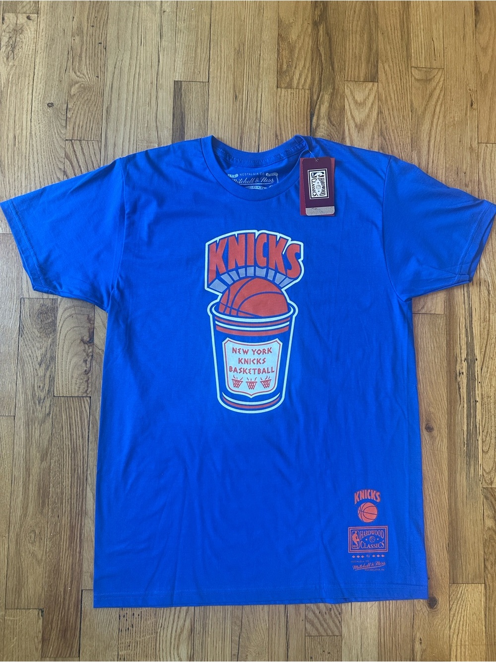 Mitchell & Ness Royal Blue Knicks Graphic Tee